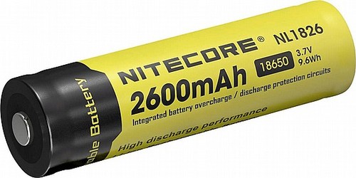סוללת ליתיום נטענת 18650 2600mAh 