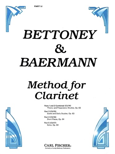 Bettony & Baermann Method for Clarinet - Part 4