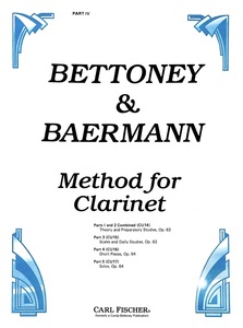 Bettony & Baermann Method for Clarinet - Part 4
