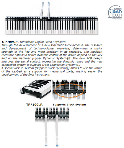 פסנתר חשמלי מקצועי בצבע לבן Pearl River F-12WH