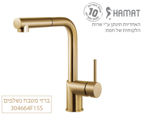 304664 F15S זהב מוברש