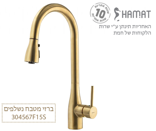 304567 F15S זהב מוברש