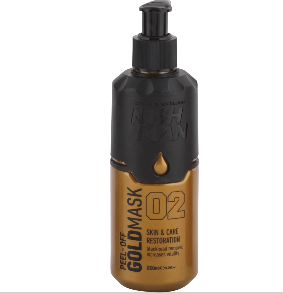 מסכה מוזהבת מתקלפת-Nishman Peel Off Gold Mask Acne-Blackhead Removal 200 ml