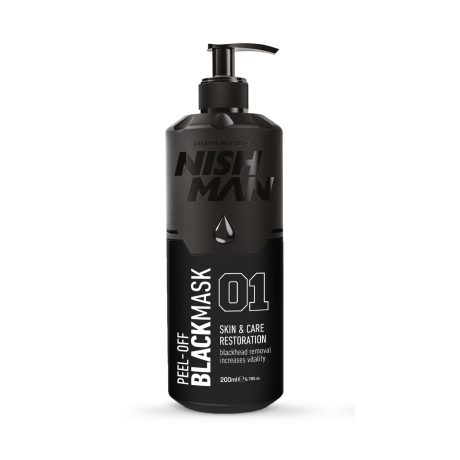 מסכה שחורה מתקלפת-Nishman Peel Off Gold Mask Acne-Blackhead Removal150 ml