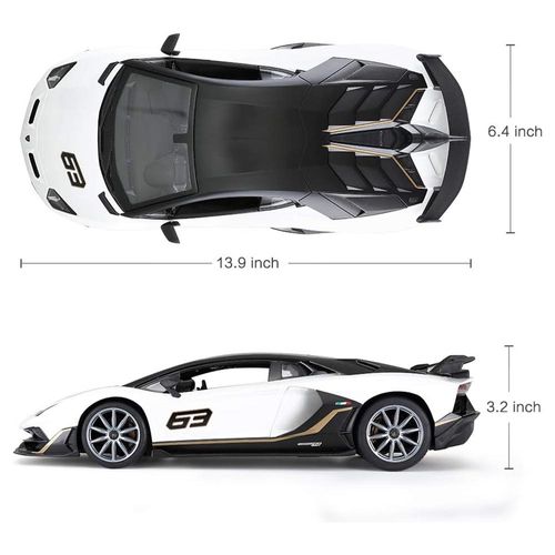 מכונית שלט למבורגיני  - Rastar Rc Aventador SVJ Performance 1:14