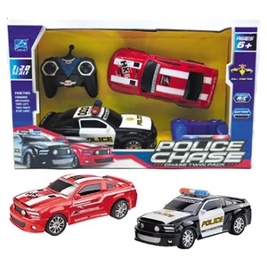 זוג מכוניות על שלט בתדרים שונים - 1:20 HST POLICE CHASE