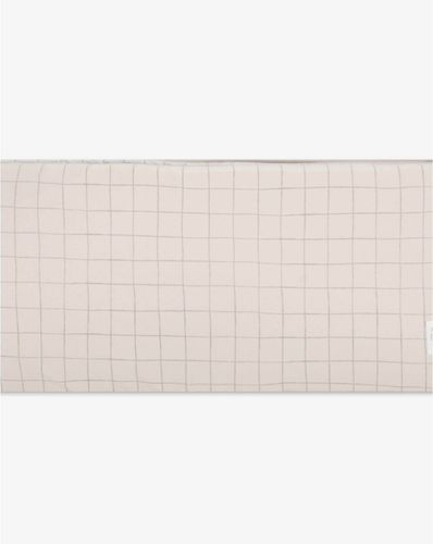 סט מצעים למיטת תינוק Sketch & Grid אבן מודפס MINENE