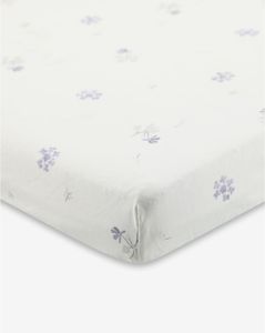 סדין ללול Bloom&Grid שמנת מודפס MINENE