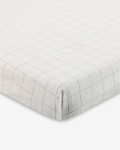 סדין לעריסה Sketch&Grid אבן מודפס MINENE