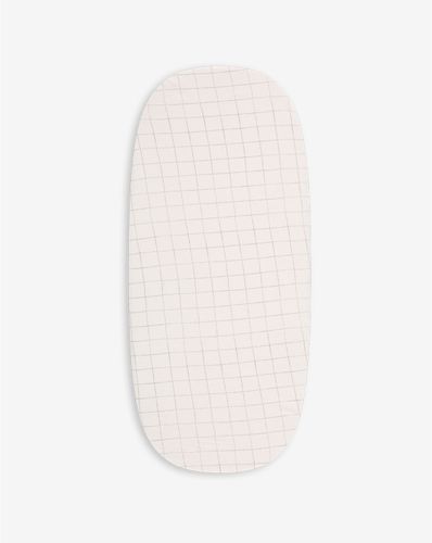סדין לעגלה Sketch&Grid אבן מודפס MINENE