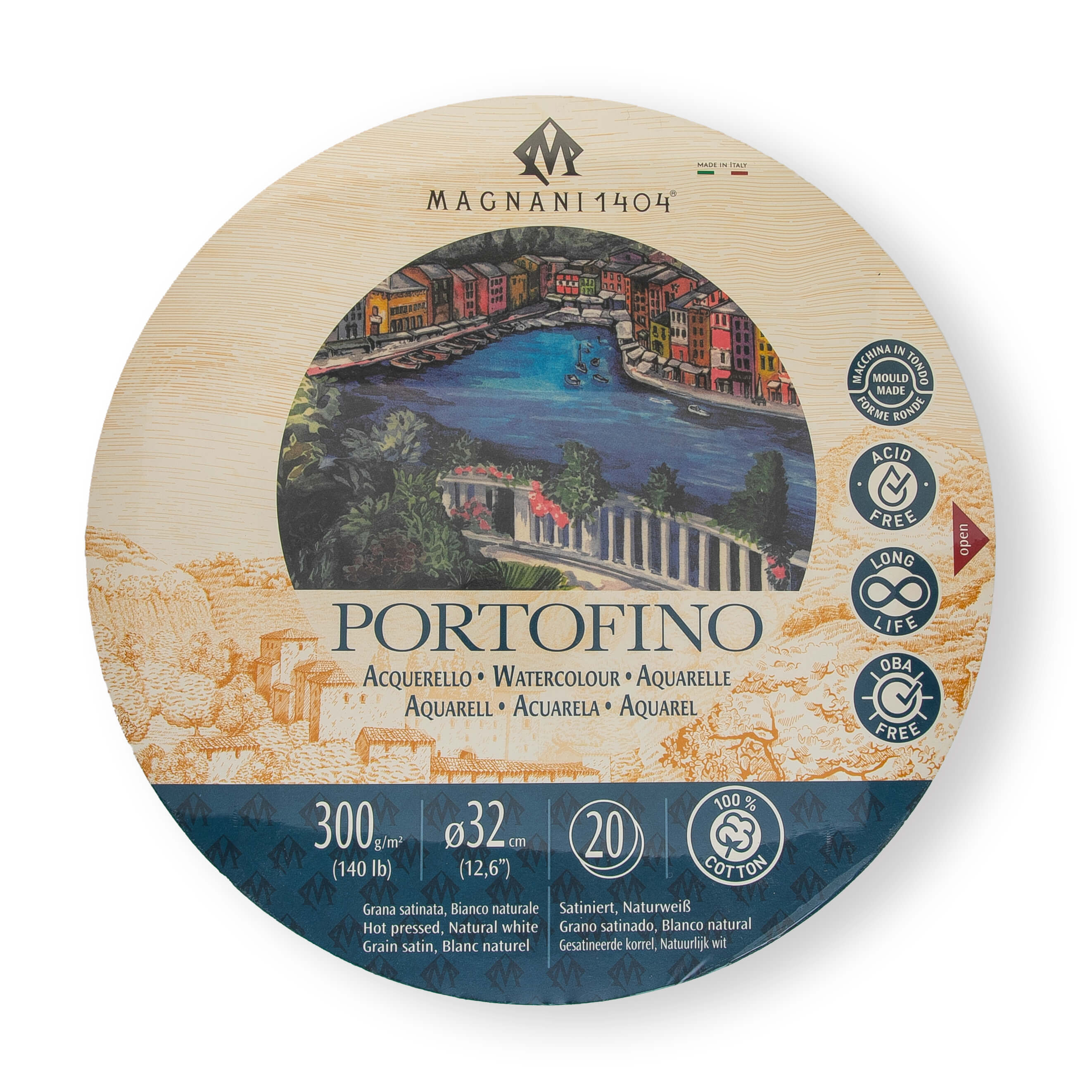 בלוק נייר עגול קוטר 32 PORTOFINO