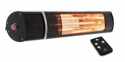 תנור אינפרא אדום | דגם Space 2000W שחור כולל סטנד מוברש מתכוונן