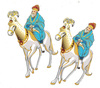 20 חיתוך מרדכי על סוס בעיטור זהב