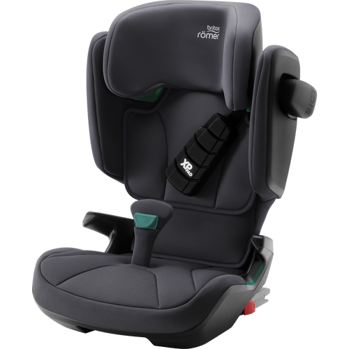 בוסטר לילדים קידפיקס פרו Kidfix PRO עם חיבור איזופיקס, אפשרות השכבה ובדים מנדפי זיעה - אפור