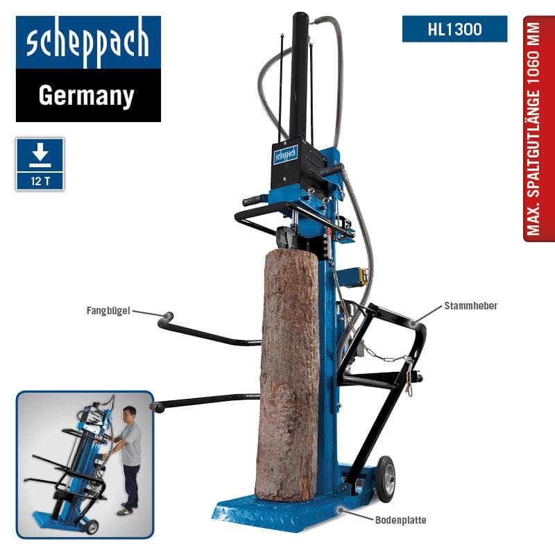 מבקעת עצים אנכית HL1300 Scheppach