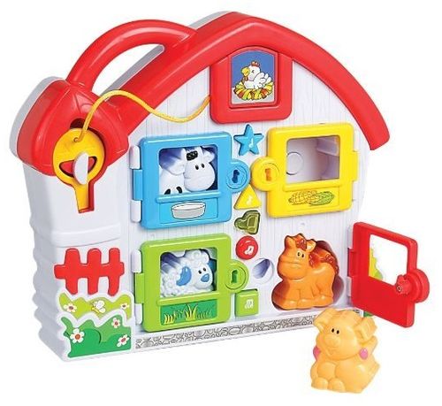 בית חווה - משחק התאם צורה ופתיחת מנעולים עם אורות ואפקטים קוליים