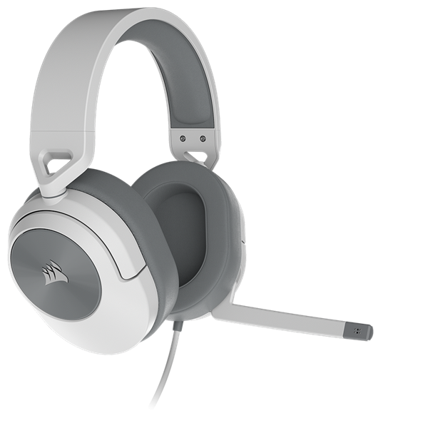 Corsair אוזניות גיימינג חוטיות 3.5 מ"מ HS55 לבן