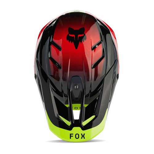 קסדת פוקס אדום / צהוב / שחור - FOX V3 REVISE V24