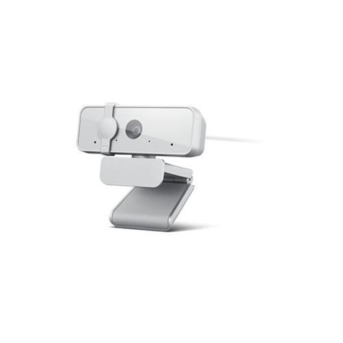 מצלמת אינטרנט לבנה עם מיקרופון בחיבור USB LENOVO 300 FHD Webcam 