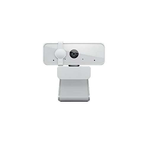 מצלמת אינטרנט לבנה עם מיקרופון בחיבור USB LENOVO 300 FHD Webcam 