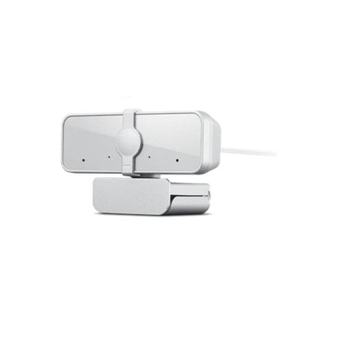 מצלמת אינטרנט לבנה עם מיקרופון בחיבור USB LENOVO 300 FHD Webcam 