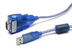 כבל USB - סריאלי RS232 DB9 זכר אורך 1.8 מטר עם צ