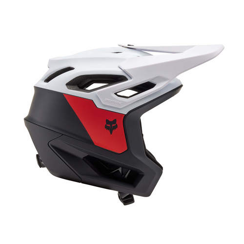 קסדת אופניים פוקס דרופריים שחור / לבן / אדום  - FOX DROPFRAME PRO NYF HELMET V24