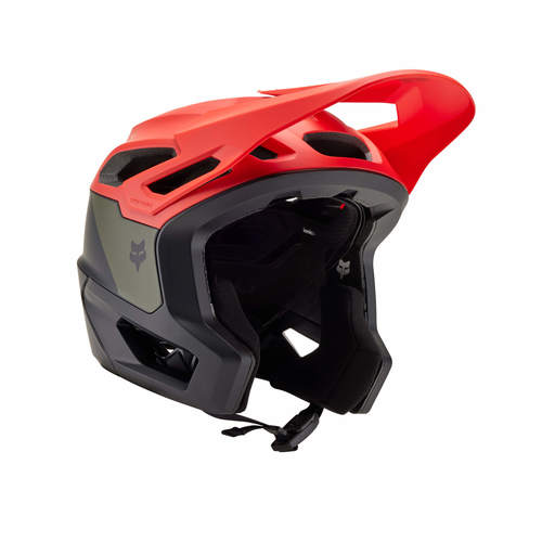 קסדת אופניים פוקס דרופריים שחור / כתום  - FOX DROPFRAME PRO NYF HELMET V24