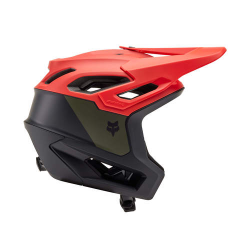 קסדת אופניים פוקס דרופריים שחור / כתום  - FOX DROPFRAME PRO NYF HELMET V24