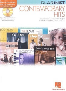 Clarinet: Contemporary Hits: Instrumental Play Along+CD