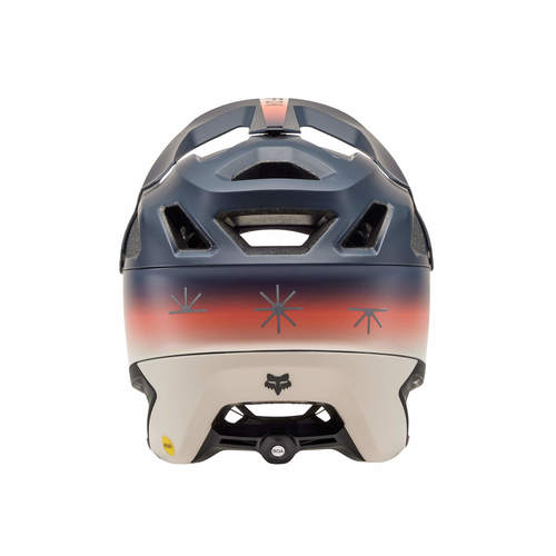 קסדת אופניים פוקס דרופריים שחור / כתום / חום - FOX DROPFRAME PRO LUNAR HELMET V24