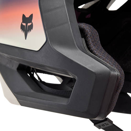 קסדת אופניים פוקס דרופריים שחור / כתום / חום - FOX DROPFRAME PRO LUNAR HELMET V24