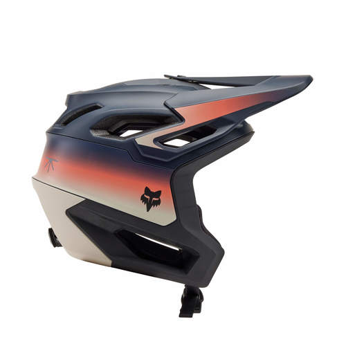 קסדת אופניים פוקס דרופריים שחור / כתום / חום - FOX DROPFRAME PRO LUNAR HELMET V24
