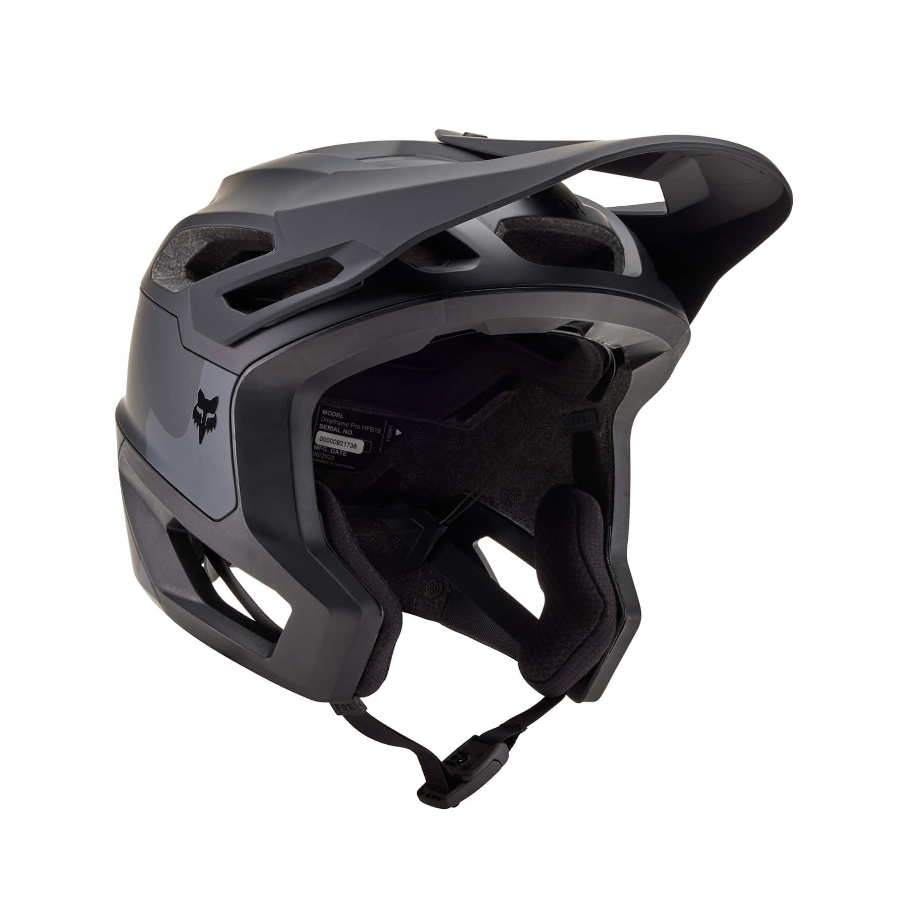 קסדת אופניים פוקס דרופריים שחור / אפור - FOX DROPFRAME PRO RUNN HELMET V24