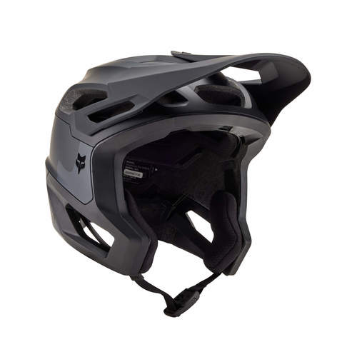 קסדת אופניים פוקס דרופריים שחור / אפור - FOX DROPFRAME PRO RUNN HELMET V24