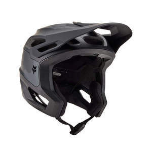 קסדת אופניים פוקס דרופריים שחור / אפור - FOX DROPFRAME PRO RUNN HELMET V24