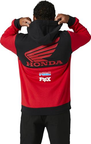 קפוצ'ון פליז פוקס אדום / שחור - FOX HONDA WINGS PO V23