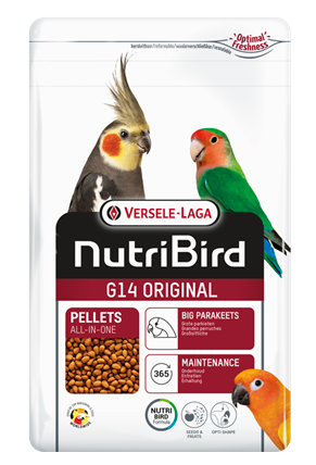 NutriBird G14 ORIGINAL - מזון יבש מלא - כופתיות לתוכונים גדולים 1 ק