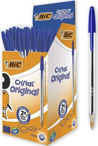 עטי BIC קריסטל MEDIUM 1.0 - כחול (50 יח')