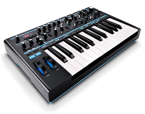 novation bass station II synthesizer top left