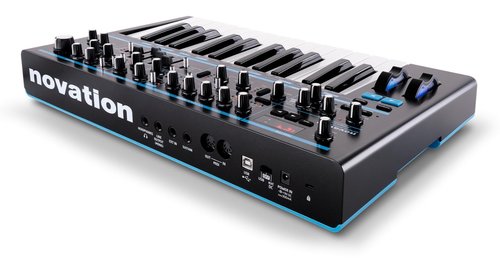 novation bass station II synthesizer rear left