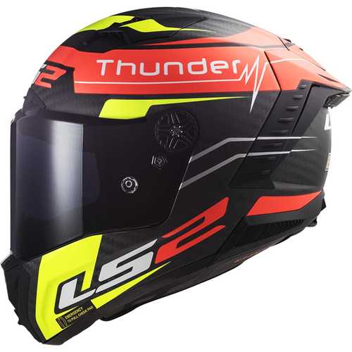 קסדת קרבון אל אס 2 שחור / צהוב / אדום - LS2 FF805C CARBON