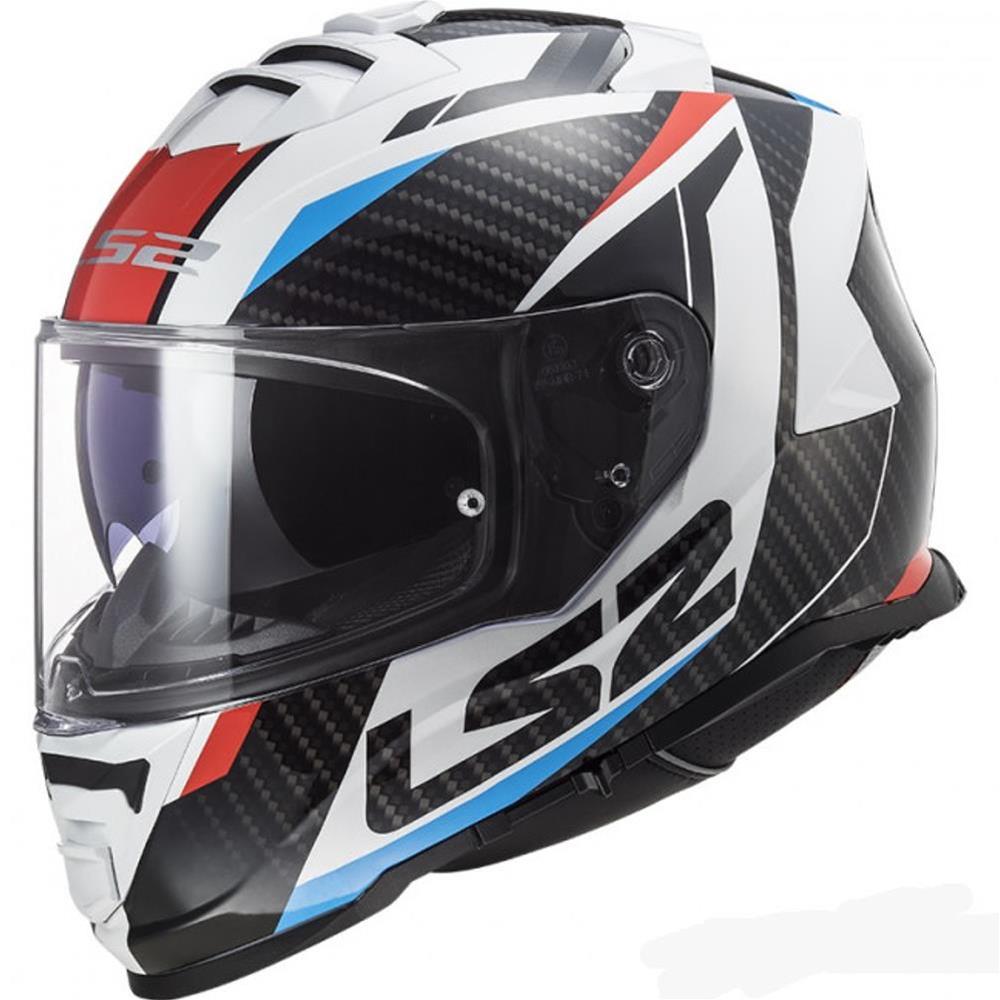 קסדת אל אס 2 סטורם שחור / אדום / לבן - LS2 FF800 STORM RACER