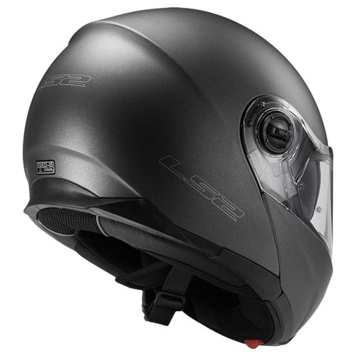 קסדה נפתחת אל אס 2 טיטאניום / שחור מט LS2 FF325 STROBE