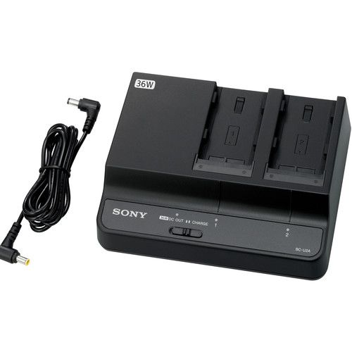מתאם חשמל ומטען כפול לסוללות Sony Battery Charger/AC Adapter BP-U