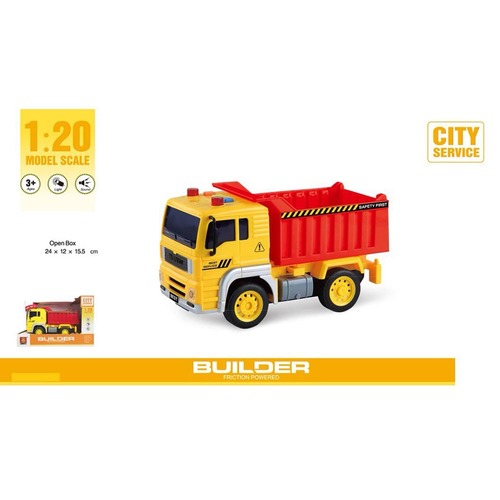 משאית פינוי 1:20 עם אורות וצלילים באורך 38 ס