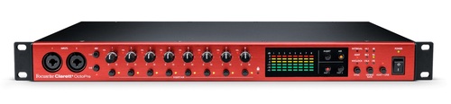 focusrite clarett+ octopre front top tilt