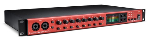 focusrite clarett+ octopre top left