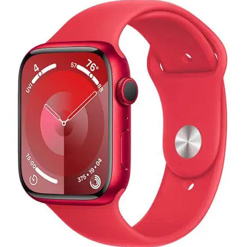 שעון חכם Apple Watch Series 9 45mm Aluminum Case Rubber Sport Band GPS אפל