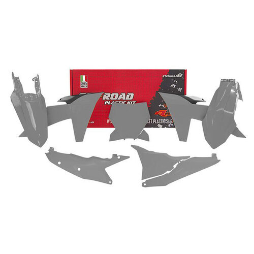 קיט פלסטיקה לאופנועי קטמ ריסטק צבע אפור - RACETECH KTM SX/F 23-24 